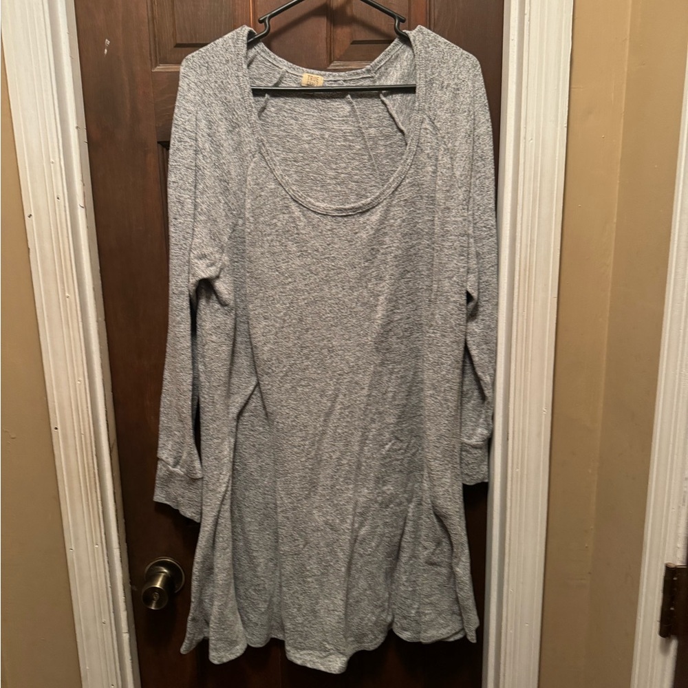 Women’s Long Sleeve Gray Size 2X True Craft Dress (NEW)